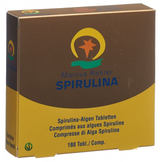 Marcus Rohrer Spirulina, коробка для заправки таблеток, 180 шт.