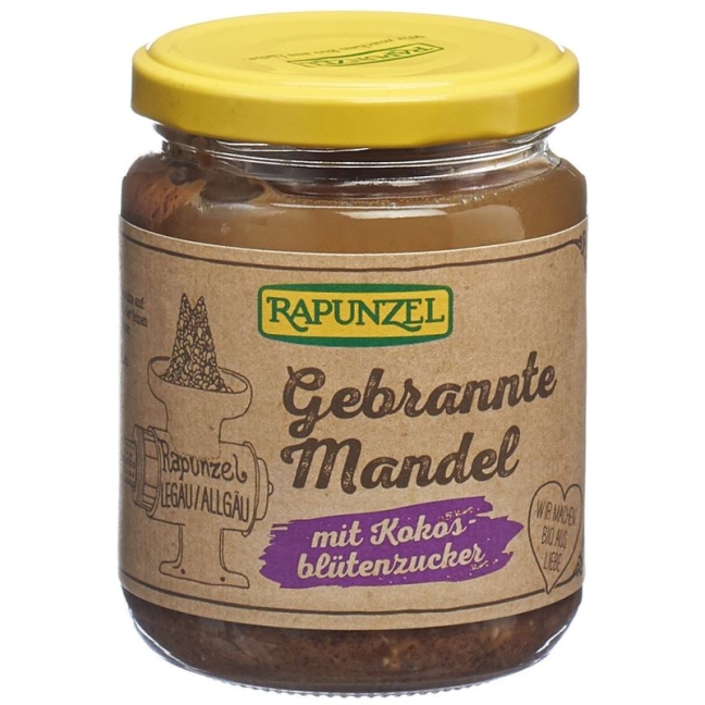 Rapunzel Creme Gebr Mandel Kokosblütenzucker 250