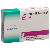 Ibuprofen N Zentiva Filmtabletten 600mg 20 Stück Ibuprofen N Zentiva Filmtabletten 600mg 20 Stück