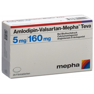 Amlodipin Valsartan Mepha Teva 5/160mg 28 Stück