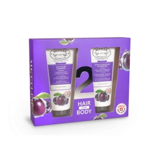 Mettler hair and body care set plum