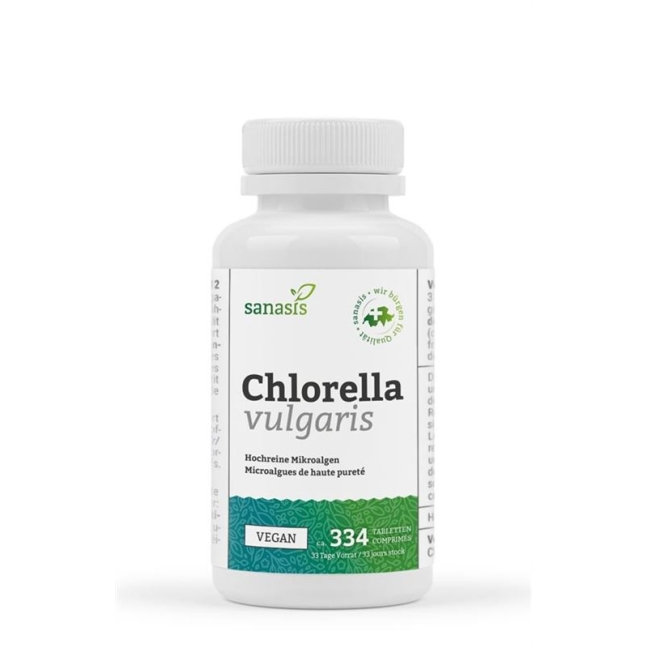 Sanasis Chlorella Vulgaris Tabletten Vegan Dose 100g
