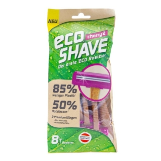 Сумка для бритв Ecoshave Cherry 2 одноразовая, 8 шт.