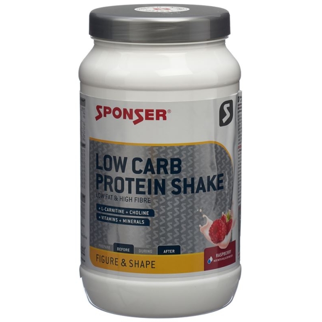 Sponser Protein Shake M L-carnitin Raspberry 550g