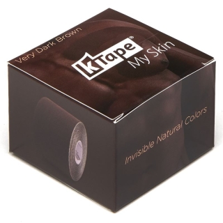 K-tape My Skin 5cmx5m Very Dark Brown Rolle