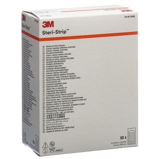 Полоски 3M Steri Strip 6х100мм белые армированные 50х10 шт.